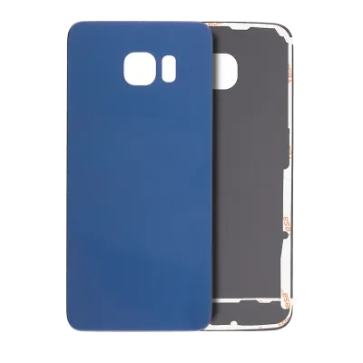 Задня кришка зі скла для Samsung Galaxy S6 Edge (No Logo) (Aftermarket Plus) (Black Sapphire)