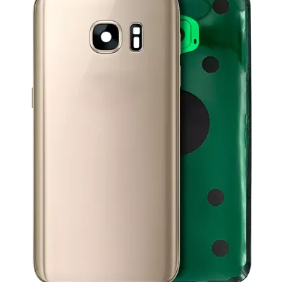Задня кришка зі скла зі склом камери для Samsung Galaxy S7 (Service Pack) (Gold Platinum)
