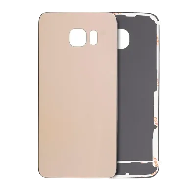 Задня кришка зі скла для Samsung Galaxy S6 Edge (No Logo) (Aftermarket Plus) (золотий)