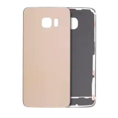 Задня кришка зі скла для Samsung Galaxy S6 Edge (No Logo) (Aftermarket Plus) (золотий)