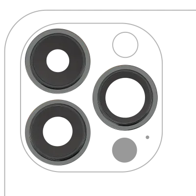 Back Camera Lens With Bracket & Bezel For iPhone 13 Pro / 13 Pro Max (Real Sapphire) (Premium) (Alpine Green)