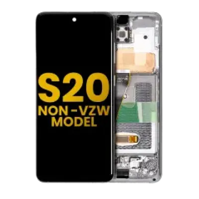 Дисплейний модуль (OLED) з рамкою для Samsung Galaxy S20 5G (Non-Verizon 5G UW Frame) (Refurbished) (Cosmic Gray)