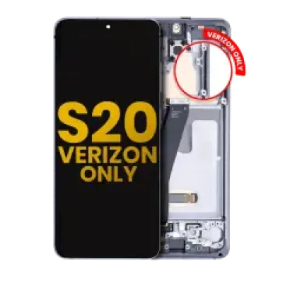 Дисплейний модуль (OLED) з рамкою для Samsung Galaxy S20 5G (Verizon 5G UW Frame Only) (Refurbished) (Cosmic Gray)