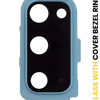 Скло камери з рамкою для Samsung Galaxy S20 / S20 5G (Cloud Blue)