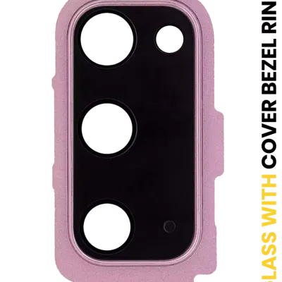Back Camera Lens With Cover Bezel Ring For Samsung Galaxy S20 / S20 5G (Cloud Pink)