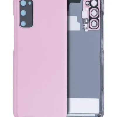 Задня кришка зі склом камери для Samsung Galaxy S20 5G (No Logo) (Aftermarket Plus) (Cloud Pink)