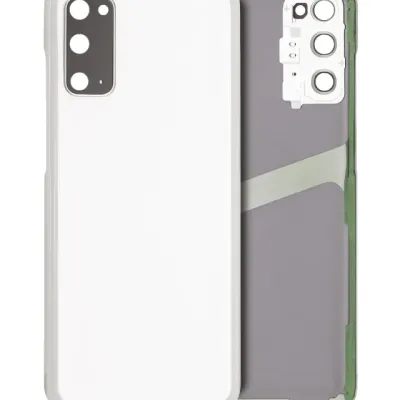 Задня кришка зі склом камери для Samsung Galaxy S20 5G (No Logo) (Aftermarket Plus) (Cloud White)