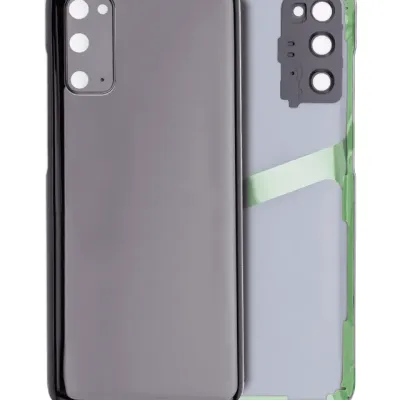 Задня кришка зі склом камери для Samsung Galaxy S20 5G (No Logo) (Aftermarket Plus) (Cosmic Black)