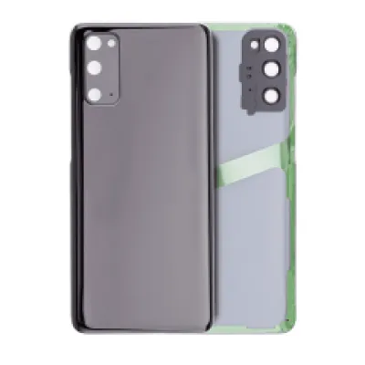 Задня кришка зі склом камери для Samsung Galaxy S20 5G (No Logo) (Aftermarket Plus) (Cosmic Black)