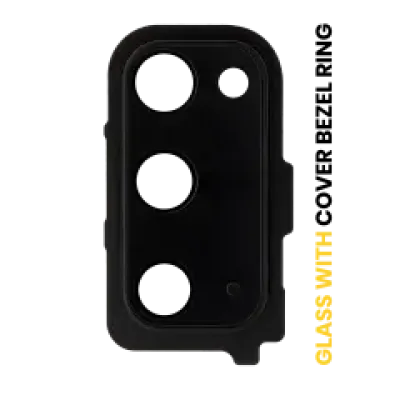 Скло камери з рамкою для Samsung Galaxy S20 / S20 5G (Cosmic Black)