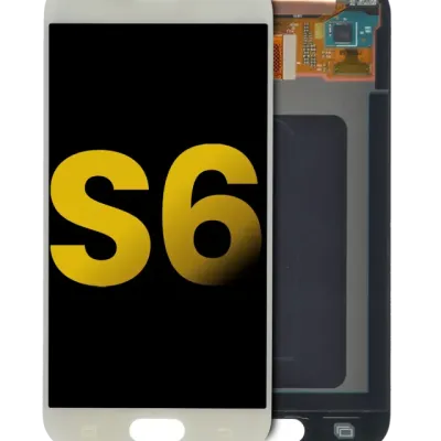 Дисплейний модуль (OLED) без рамки для Samsung Galaxy S6 (Refurbished) (White Pearl)