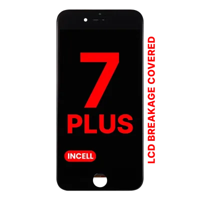 Дисплейний модуль (LCD) зі сталевою пластиною для iPhone 7 Plus (Aftermarket Pro: XO7 Incell) (чорний)