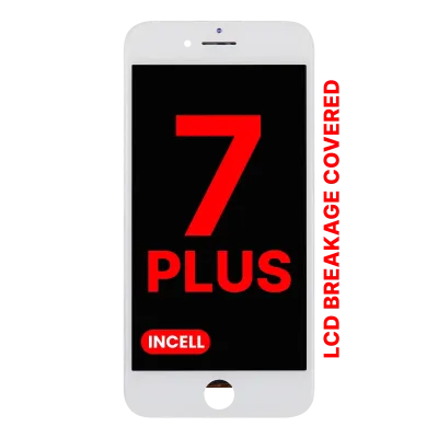Дисплейний модуль (LCD) зі сталевою пластиною для iPhone 7 Plus (Aftermarket Pro: XO7 Incell) (білий)