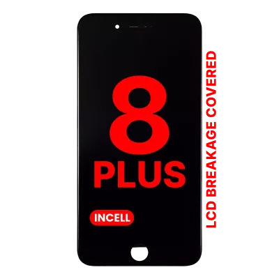 Дисплейний модуль (LCD) зі сталевою пластиною для iPhone 8 Plus (Aftermarket Pro: XO7 Incell) (чорний)