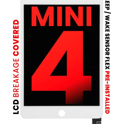Дисплейний модуль з тачскріном для iPad Mini 4 (Aftermarket Pro: XO7) (білий)