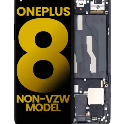 Дисплейний модуль для OnePlus 8 / 5G (OLED) (рамка Non-Verizon 5G UW) (Refurbished) (Onyx Black)