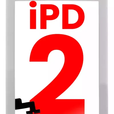 Тачскрін для iPad 2 (кнопка Home передмонтована) (Aftermarket Plus) (білий)