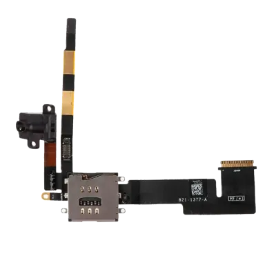 Headphone Jack And Sim Card Holder Flex Cable For iPad 2 (3G)
