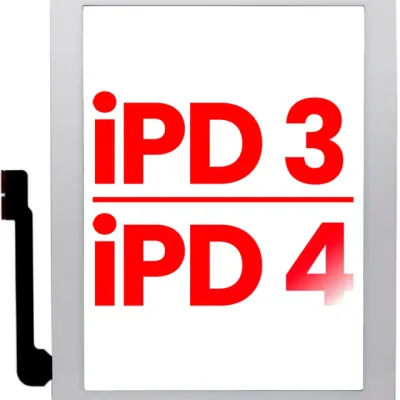 Digitizer For iPad 3 / iPad 4 (Home Button Pre-Installed For iPad 3) (Aftermarket Plus) (White)