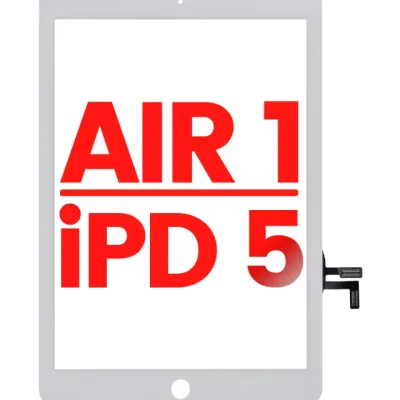 Тачскрін для iPad Air 1 / iPad 5 (2017) (Без кнопки Home) (Aftermarket Plus) (білий)