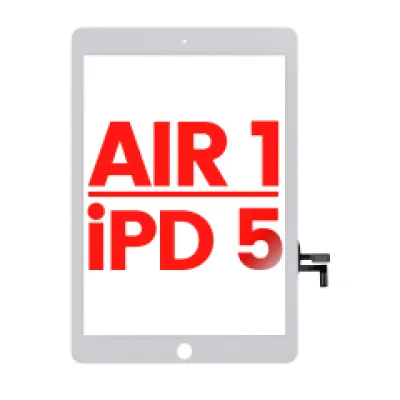 Тачскрін для iPad Air 1 / iPad 5 (2017) (Без кнопки Home) (Aftermarket Plus) (білий)
