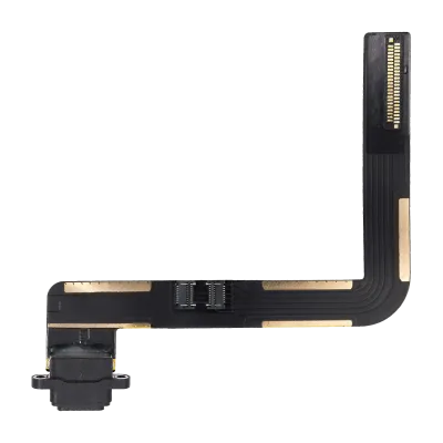 Шлейф зарядки для iPad Air 1 / iPad 5 (2017) / iPad 6 (2018) (Потрібне паяння) (Premium) (чорний)