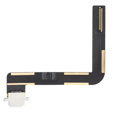 Шлейф зарядки для iPad Air 1 / iPad 5 (2017) / iPad 6 (2018) (Потрібне паяння) (Premium) (білий)