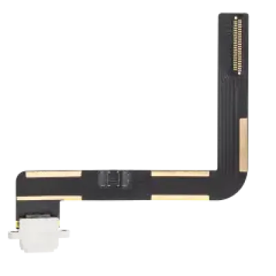 Шлейф зарядки для iPad Air 1 / iPad 5 (2017) / iPad 6 (2018) (Потрібне паяння) (Premium) (білий)
