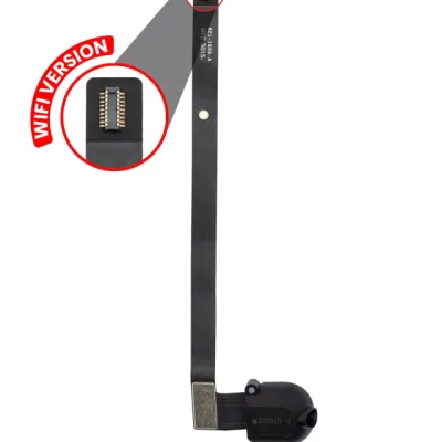 Headphone Jack Flex Cable For iPad Air 1 / iPad 5 (2017) / iPad 6 (2018) (Black) (WiFi Only)