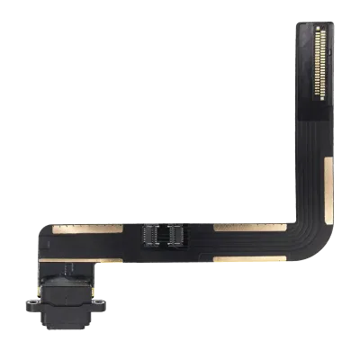 Charging Port Flex Cable For iPad Air 1 / iPad 5 (2017) / iPad 6 (2018) (Soldering Required) (Aftermarket Plus) (Black)