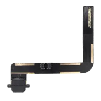 Шлейф зарядки для iPad Air 1 / iPad 5 (2017) / iPad 6 (2018) (потребує паяння) (Aftermarket Plus) (чорний)