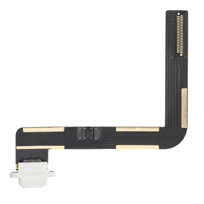 Шлейф зарядки для iPad Air 1 / iPad 5 (2017) / iPad 6 (2018) (потребує паяння) (Aftermarket Plus) (білий)