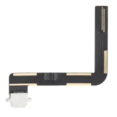 Шлейф зарядки для iPad Air 1 / iPad 5 (2017) / iPad 6 (2018) (потребує паяння) (Aftermarket Plus) (білий)