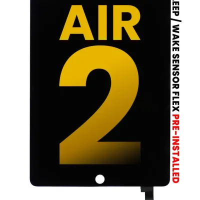 Дисплейний модуль (LCD) з тачскріном для iPad Air 2 (Refurbished) (чорний)