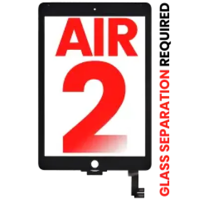 Тачскрін для iPad Air 2 (OCA встановлено, потребує розділення скла) (Aftermarket Plus) (чорний)