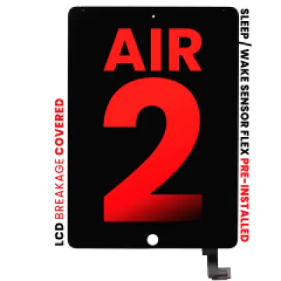 Дисплейний модуль з тачскріном для iPad Air 2 (Aftermarket Pro: XO7) (чорний)