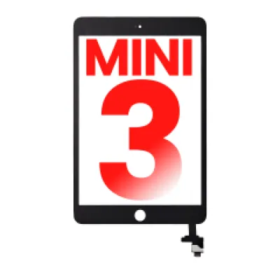 Тачскрін з IC чипом для iPad Mini 3 (без установленої кнопки Home) (Aftermarket Plus) (чорний)