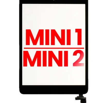 Digitizer With IC Chip & Home Button Pre-Installed For iPad Mini 1 / iPad Mini 2 (Aftermarket Plus) (Black)