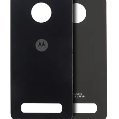 Back cover Glass For Motorola Moto Z Play (XT1635-01 / 2016) (Genuine OEM) (Black)