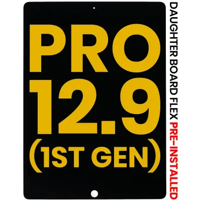 LCD Assembly With Digitizer & Daughter Board Flex Pre-Installed For iPad Pro 12.9" 1st Gen (2015) (Refurbished) (Black)