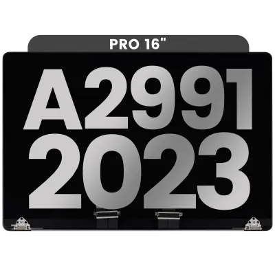 Повний дисплейний модуль для MacBook Pro 16" A2991 (2023) (встановлений датчик кута кришки) (Used OEM Pull: Grade B) (Space Black)