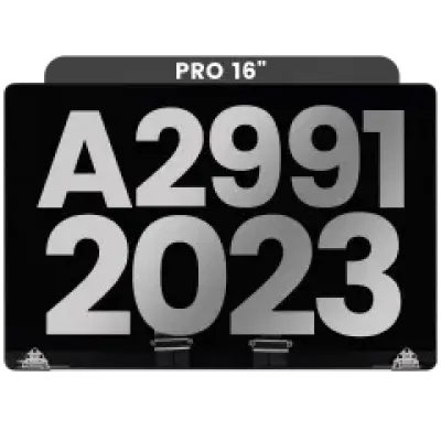 Повний дисплейний модуль для MacBook Pro 16" A2991 (2023) (встановлений датчик кута кришки) (Used OEM Pull: Grade B) (Space Black)