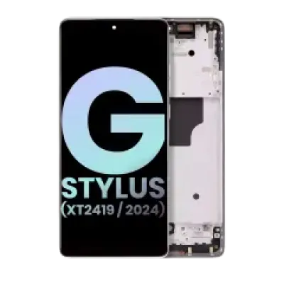 Дисплейний модуль (OLED) з рамкою для Motorola Moto G Stylus 5G (XT2419 / 2024) (Genuine OEM) (Caramel Latte)