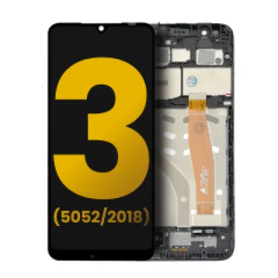 Дисплейний модуль для Alcatel 3 (5052 / 2018) з рамкою (Refurbished) (чорний)