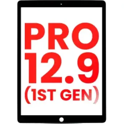 Тачскрін для iPad Pro 12.9" 1st Gen (2015) (OCA Pre-Installed & Glass Separation Required) (Aftermarket Plus) (чорний)