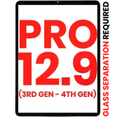 Тачскрін для iPad Pro 12.9" 3rd Gen (2018) / 12.9" 4th Gen (2020) (OCA Pre-Installed & Glass Separation Required) (Aftermarket Plus) (усі кольори)