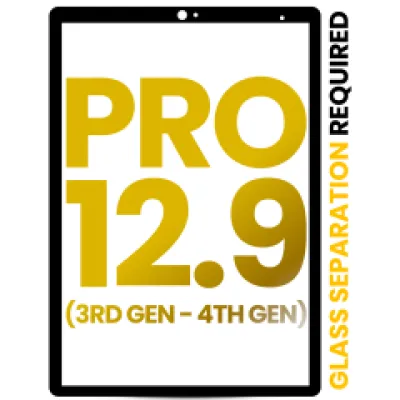 Скло екрана для iPad Pro 12.9" 3rd Gen (2018) / 4th Gen (2020) (усі кольори) (Glass Separation Required)