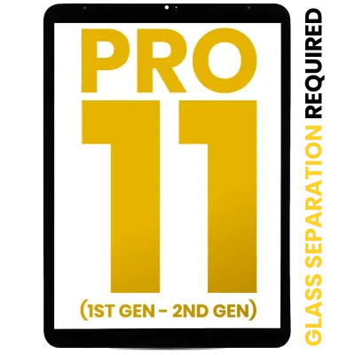 Тачскрін для iPad Pro 11" 1st Gen (2018) / iPad Pro 11" 2nd Gen (2020) (OCA Pre-Installed & Glass Separation Required) (Premium) (Усі кольори)