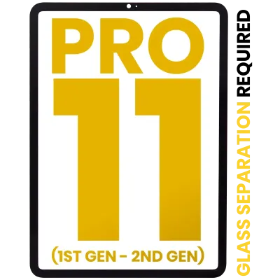 Скло екрана для iPad Pro 11" 1st Gen (2018) / iPad Pro 11" 2nd Gen (2020) (Усі кольори) (Glass Separation Required)