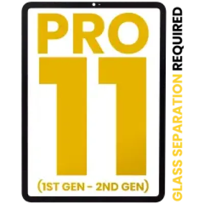 Скло екрана для iPad Pro 11" 1st Gen (2018) / iPad Pro 11" 2nd Gen (2020) (Усі кольори) (Glass Separation Required)